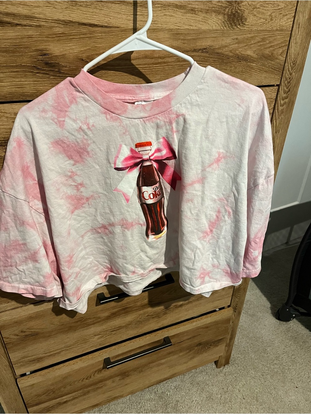 Diet Coke Tie-Dye Cropped Top NWOT